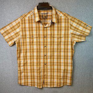 Kuhl Eluxor XLarge Short Sleeve  - Checkered Yellow/Black